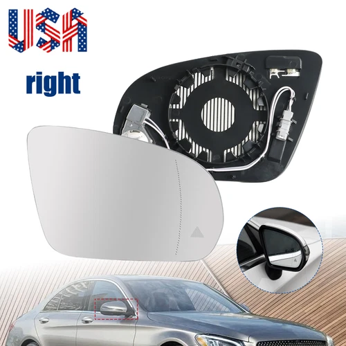 Mirror Glass Heated Passenger Side for Mercedes-Benz S450 S550 S560 S600