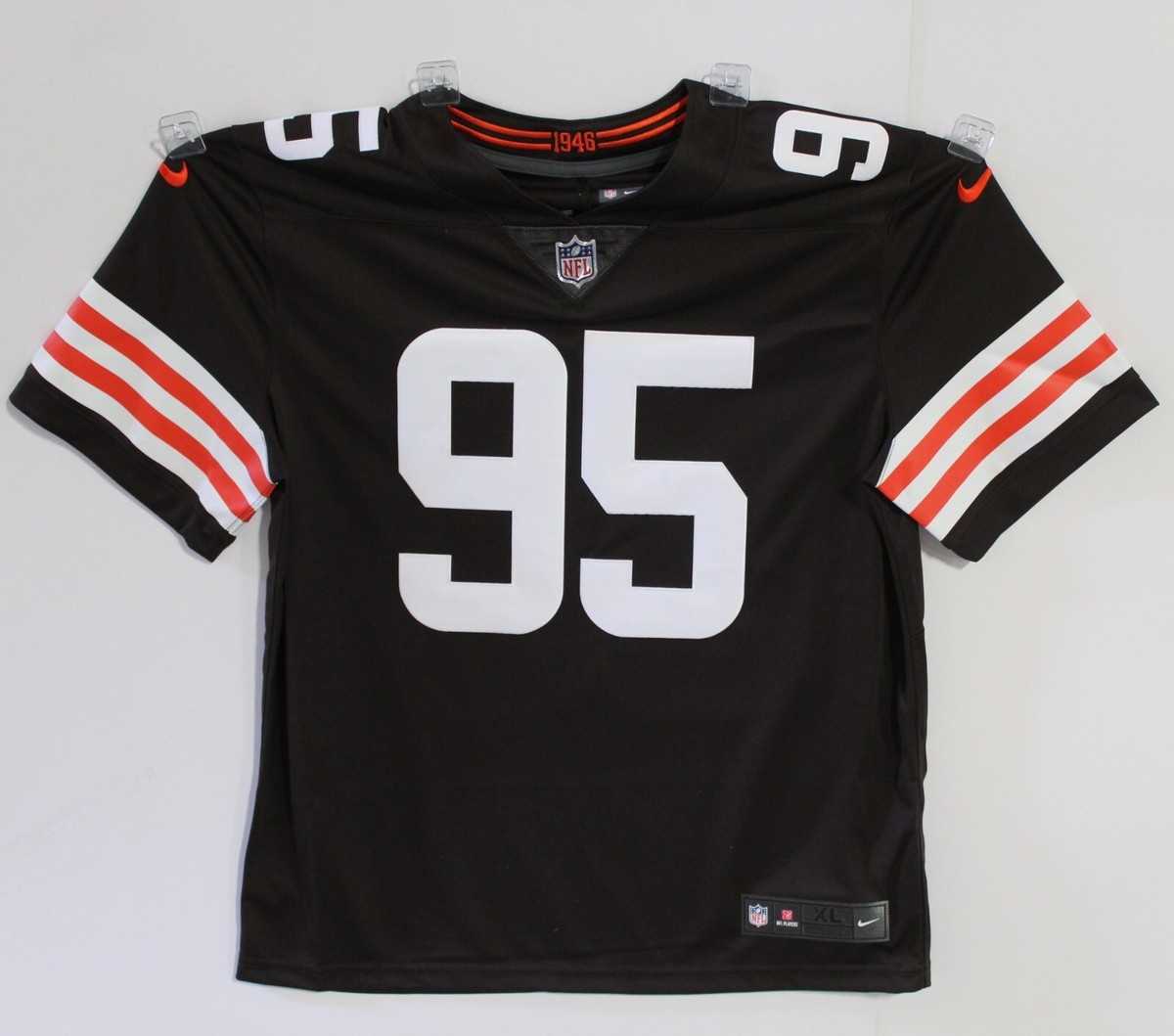 MYLES GARRETT SIGNED BROWNS BROWN NIKE AUTHENTIC JERSEY Beckett
