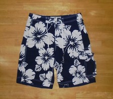 Abercrombie  Fitch Board Shorts Floral XL 33 Flowers Island Surf Y2K NO MESH 