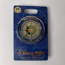 NEW Disney Cruise Line Crossing The Equator Spinning 2 Sided Lapel Pin LE DCL