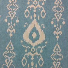 MILL CREEK TULLAHOMA ICE BLUE IKAT FURNITURE DRAPERY FABRIC BY YARD 54"W