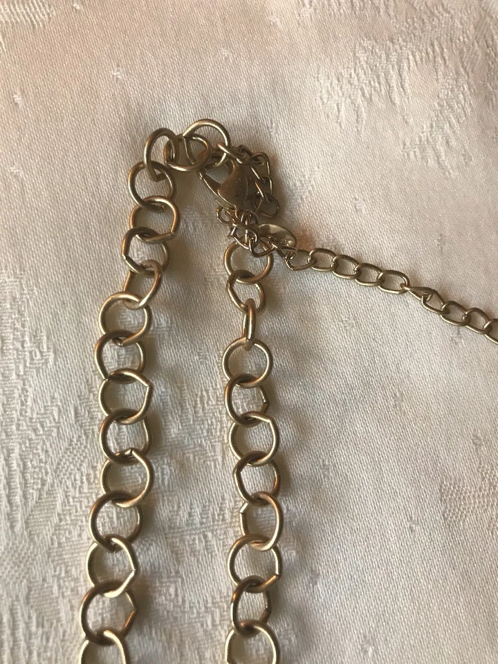 "Collar largo Chico's tono dorado metal círculos adjuntos ajustables 21"""  Foto 3 de 4