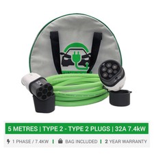 Charging cable for BMW 530e. Charging cable 5 metres 16/32A, 7.4kW Charger & bag