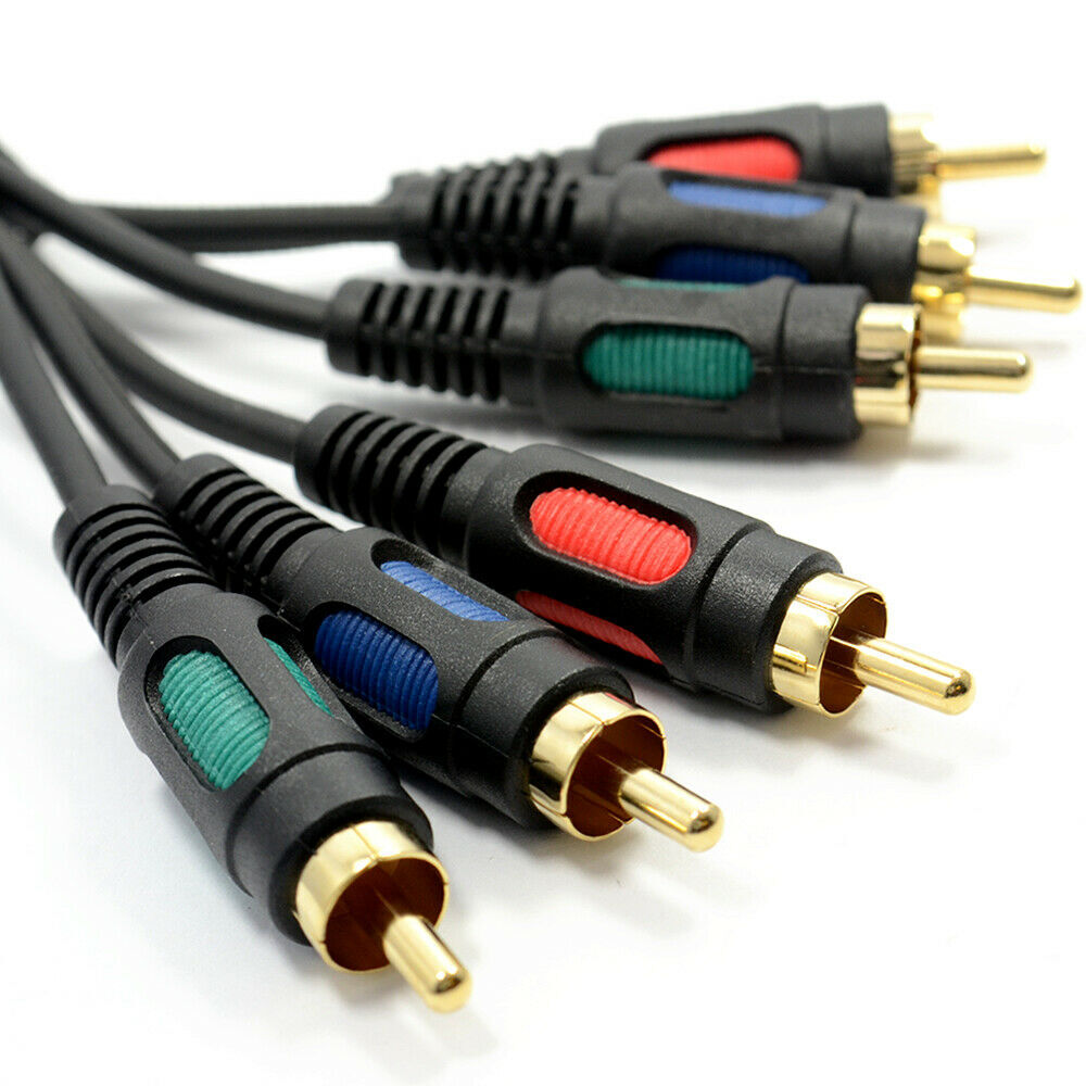 Component Video RGB YUV 3 Phonos To 3 Phono Cable 50cm RCA Lead