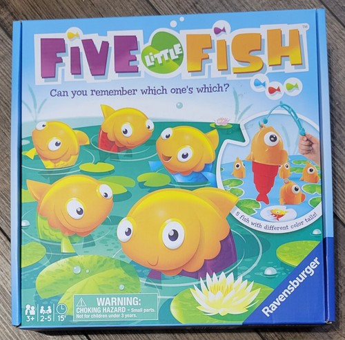 Five Little Fish Game by Ravensburger Toddler Boys Girls Age 3+ Fun Fishing Game