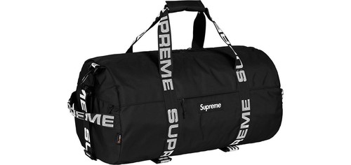 supreme black duffle