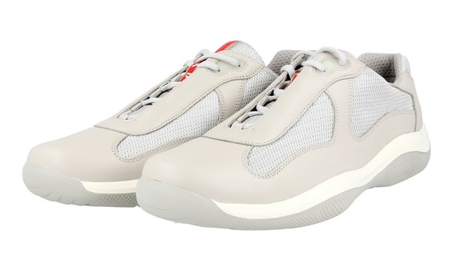 prada americas cup sneakers grey