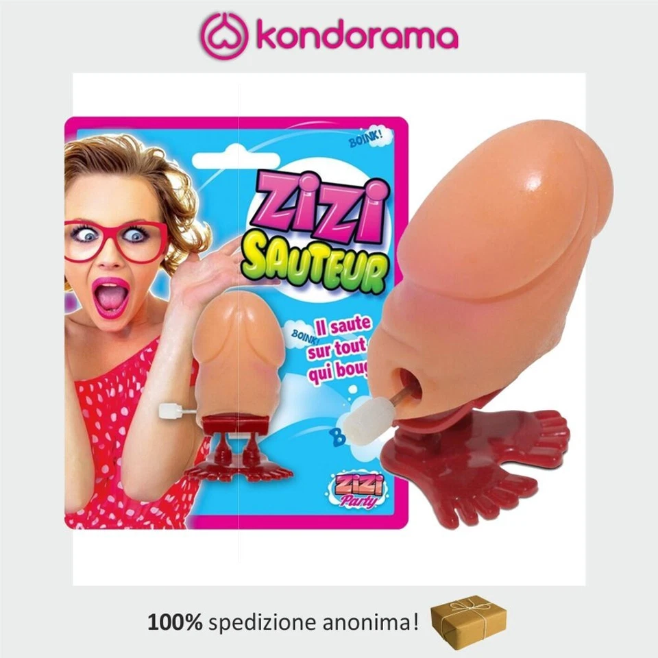 STC Pisello salterino con carica manuale gadget scherzo addio al nubilato per adulti