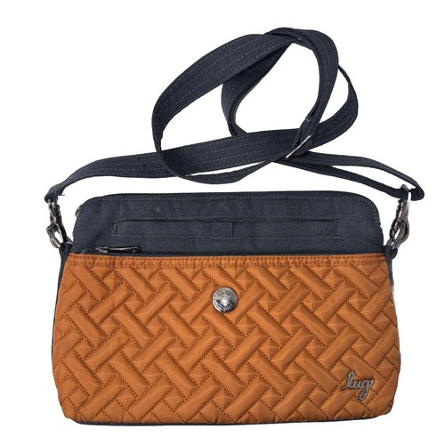 Lug Pirouette Convertible Crossbody BLACK/ BROWN EUC