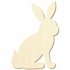 Holz Häschen Hase sitzend - 3-50cm Streudeko...