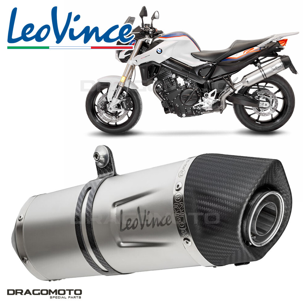 Pot d'échappement Leovince LV One Evo silencieux racing en acier pour moto BMW F800R