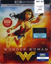 WONDER WOMAN BEST BUY EXCLUSIVE STEELBOOK 4K ULTRA HD+BLU RAY+DIGITAL COPY [NEW]