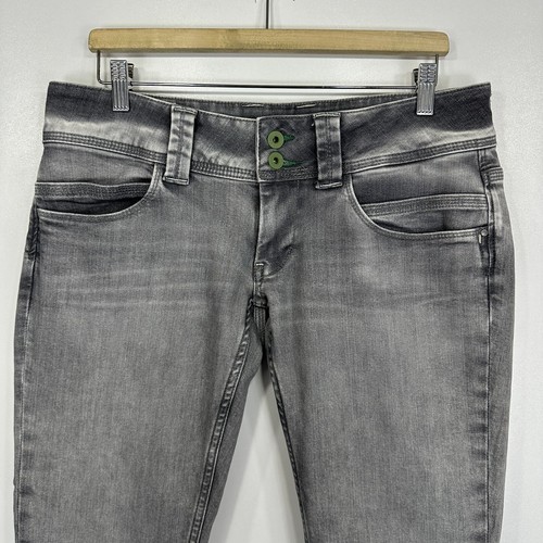 Pepe Jeans Venus Para Mujer W33 L32 Gris Recto Cintura Baja Elastizado Denim De Colección - Imagen 3 de 16