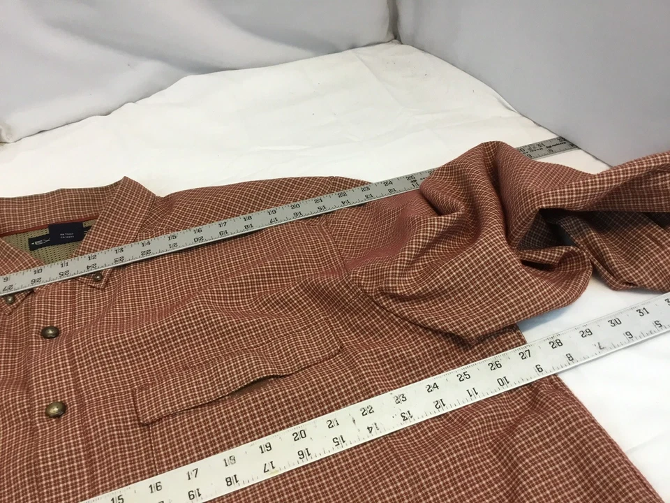 Exofficio Long Sleeve Button Shirt XXL Red Poly Rayon LNWOT YGI T1-371 - Image 2 of 4