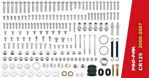 CR 125 2 Stroke Restoration Bolt Kit for Aluminum Frame Honda CR125 00-07 CR125R - Picture 2 of 3