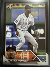 2023 Topps Series 2 - Black #494 Brendon Davis /72 (RC)