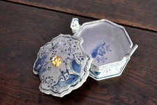 Delft - ancien Beurrier en faïence fine - XVIIème siècle signé