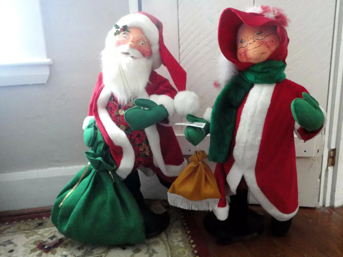 Vintage 1998 Annalee Santa Time to Fly Mrs Claus shopping 30