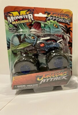 Jurassic Attack MONSTER JAM Team Throttle Monster Truck diecast 1/64 scale size