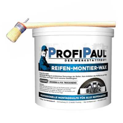 Reifenmontagepaste schwarz 5 kg inkl. Pinsel / für alle Reifen