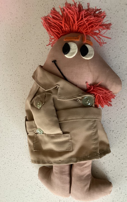 Vintage Mr. Flashmore Jr. Doll Adult Novelty  70's Plush Toy Anatomical W/Berrie