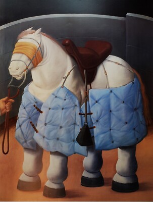 Rare FERNANDO BOTERO Signed Vintage Limited Edition Lithograph Poster 1987