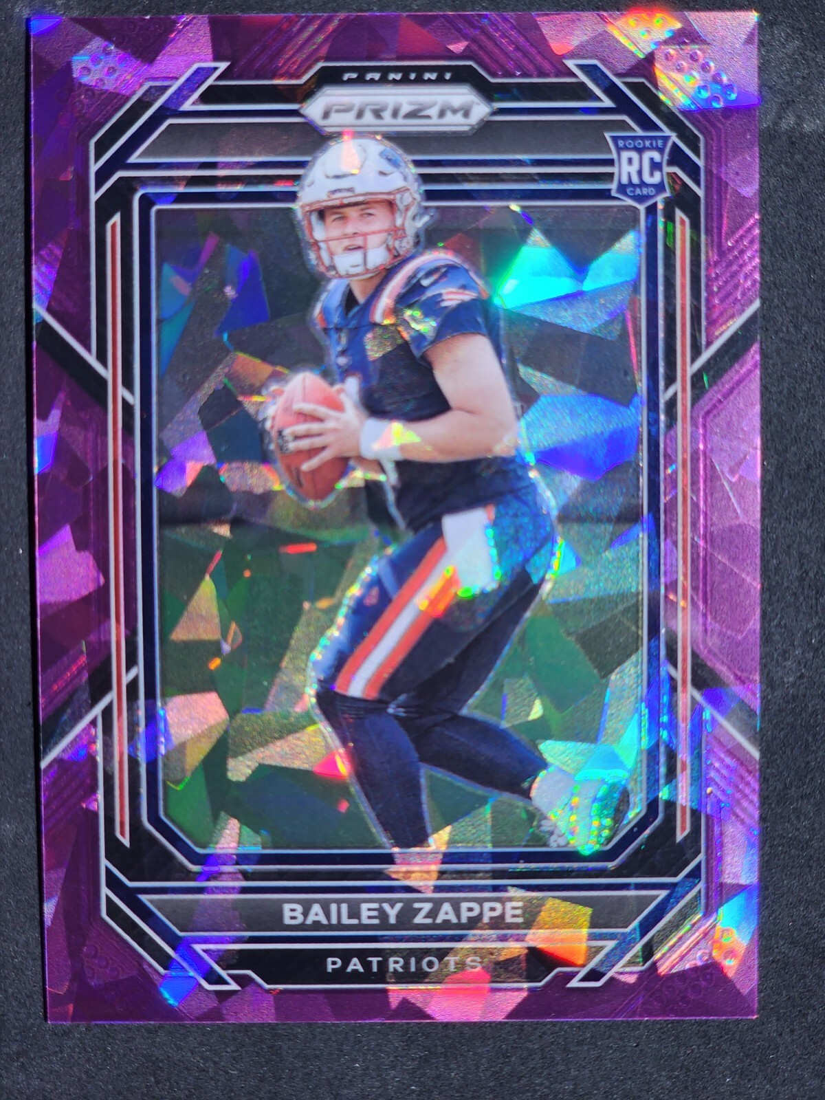 2022 Panini Prizm Rookie RC Bailey Zappe Purple Ice /225 #305 Patriots Rare SP