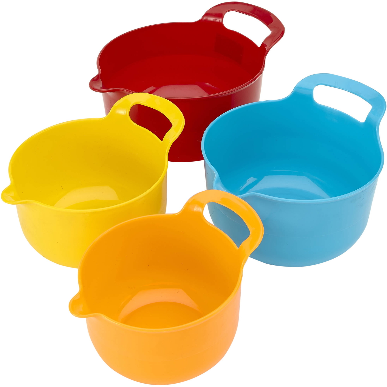 New Kitchen Details 4 Piece Nesting Plastic Mixing Bowl Set