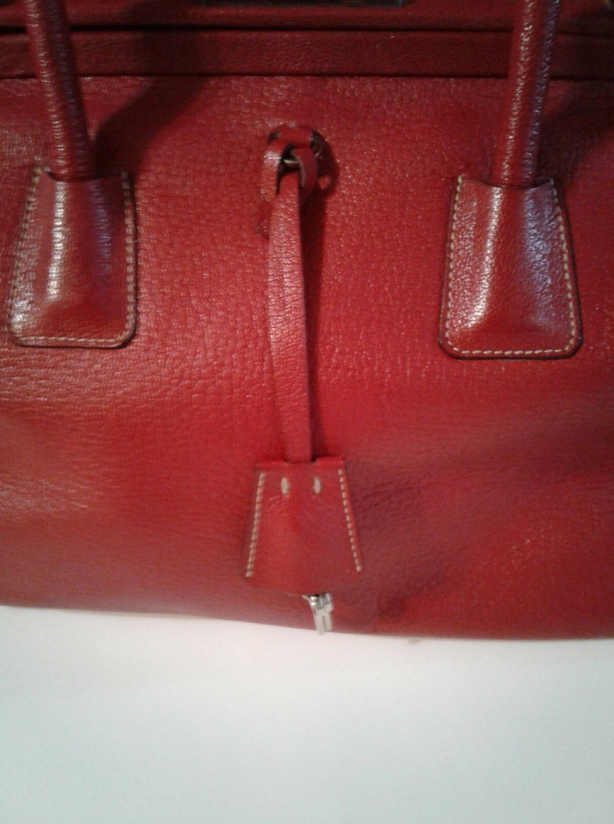 Vintage Prada Red Hand Bag | eBay