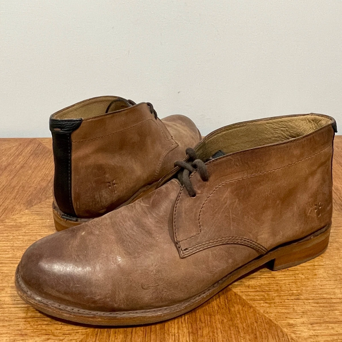 ✅Mens 10.5M Nunn Bush Chukka Boots Brown Leather Comfort Gel Casual Comfort Shoe NUNN BUSH Brewski Moc Toe Slip On walking shoes size 12 main image 3