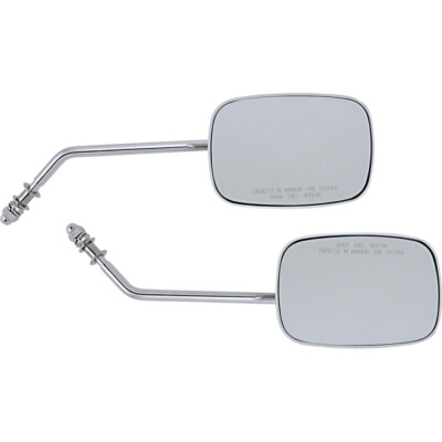 Drag Specialties Rectangle Mirrors - Long - Chrome | 60-0014/15X