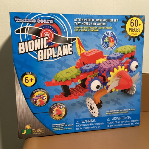 Techno Gears Bionic BIPLANE ONLY Set 60 Pieces KIDS Ages 6+ Construction Set - Picture 1 of 5