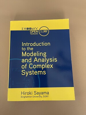 Introduction to the Modeling and Analysis of Complex Systems by Sayama, Hiroki