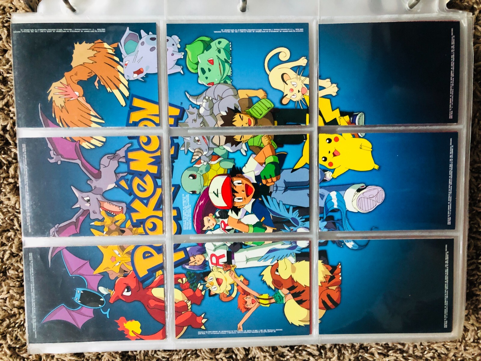 1999 topps POKEMON TV Animation Series 1 Black Logo NON Foil Complete Set 90/90 - Picture 10 of 10