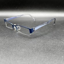 St. Moritz Cyber 895 Half-Rim Eyeglasses Frame Blue Sky 52-18-139 Used