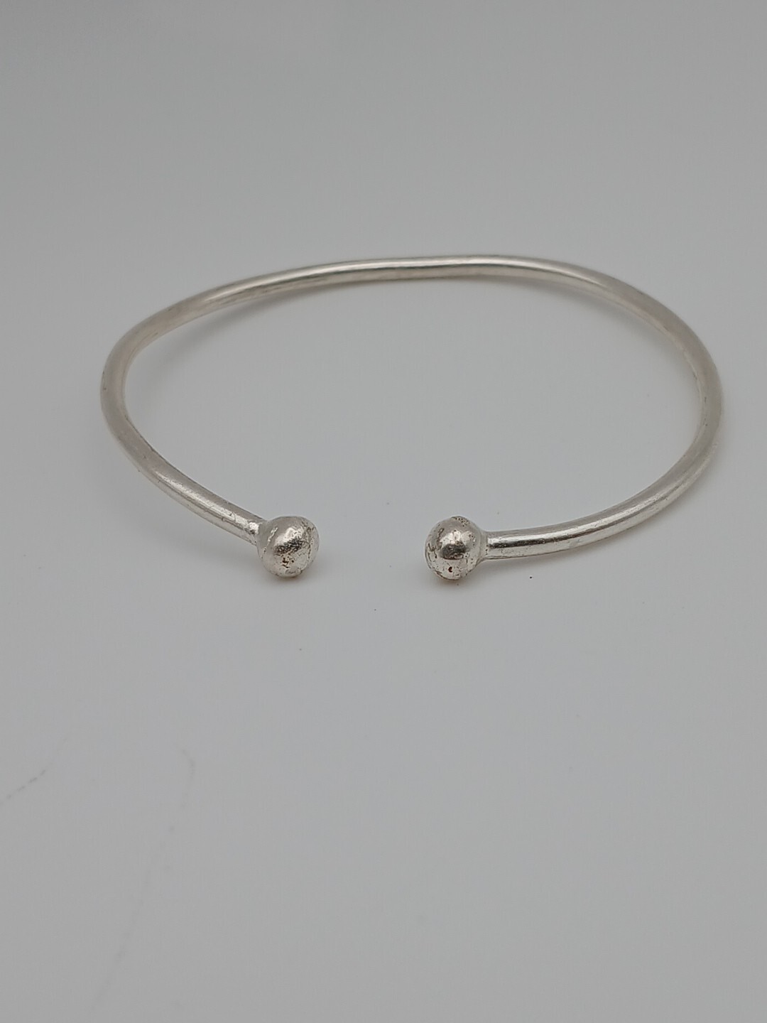 Sterling Silver Torque Bangle Bracelet Unisex - image 4