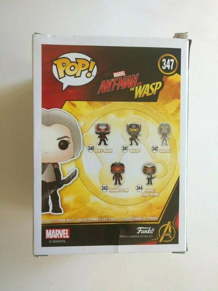 Funko Pop Janet Van Dyne Desenmascarado #347 Bobblehead Ant-Man And The Wasp Marvel Foto 3 de 4