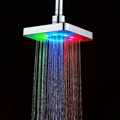 LED Duschkopf 7 Farben Temperaturgesteuert Niederschlag Top Spray Duschkopf