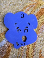 Vintage Chuck E. Cheese's Prize Party Foam Stamper / Tracer - Purple