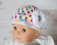 Sale 100 Cotton Beanie Crochet Baby Hat 3-6 months