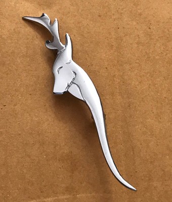 Highland Kilt Pin Hirschkopf verchromt 4''/Hirschkopf Kiltnadel/Brosche/Kiltnadel