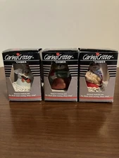 Set of 3 Caring Critter Chimer Bisque Porcelain  NWB