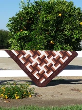 Brown & White, Rail Fence Quilt PATTERN, pattern only.  Designed by Lenie Bosman