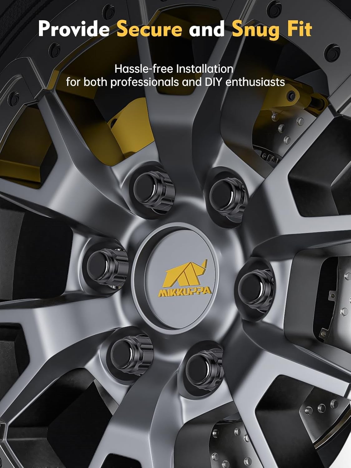 MIKKUPPA 24pcs M12x1.5 Lug Nuts - Replacement for 1995-2015 Toyota Tacoma 4WD, 2