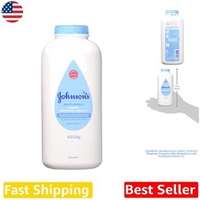 Johnson's Baby Powder Cornstarch Aloe Vera Vitamin E 6Pk 15oz Soothing Soft Skin