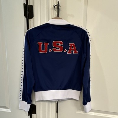 Arena Team USA Track Jacket XS Navy White Full Zip Athletic NWT $80 