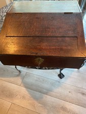 Biblebox oak slant top c 1850 Antique/Vintage