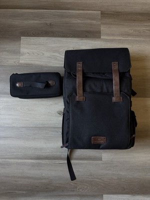 BAGSMART Camera Backpack, DSLR Camera Bag, Waterproof Camera Bag Black BNWT