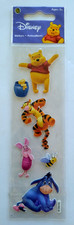 Disney POOH  FRIENDS 3D Stickers by Sandylion 6 Stickers New In Package