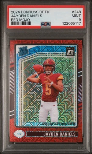 2024 Donruss Optic Jayden Daniels - Red Mojo PSA 9 - Commanders (RC)
